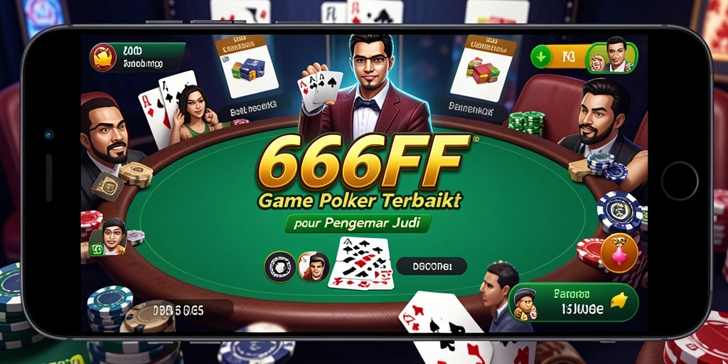 Tampilan gameplay Poker yang mendebarkan di 666FF.