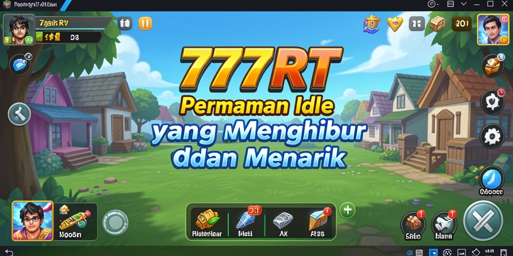 Screenshot permainan 777RT yang menampilkan momen seru dalam gameplay Idle.