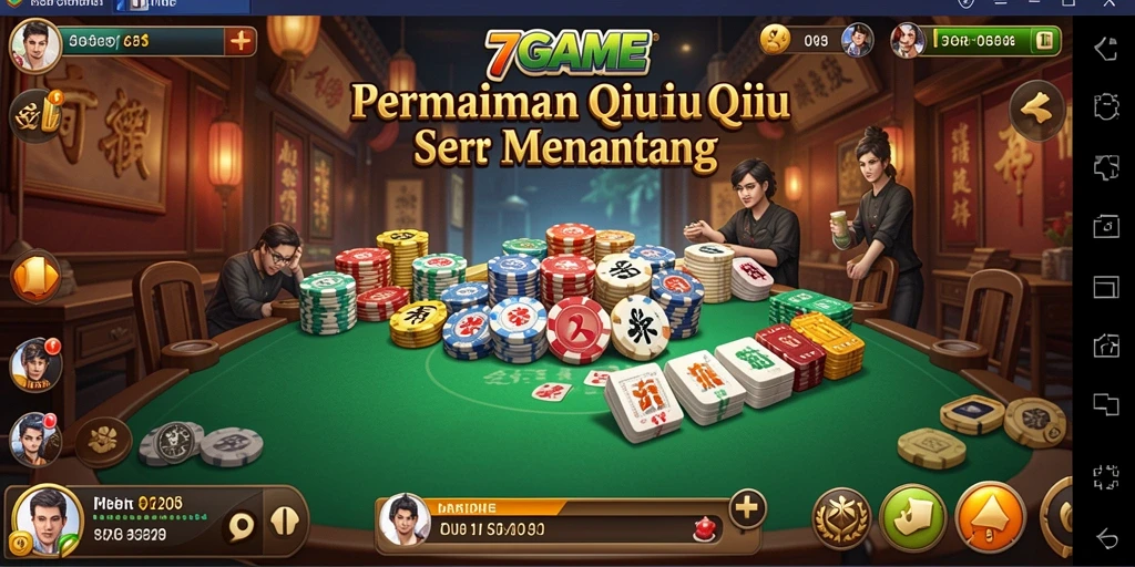 Tampilan gameplay seru dari 7GAME QiuQiu.