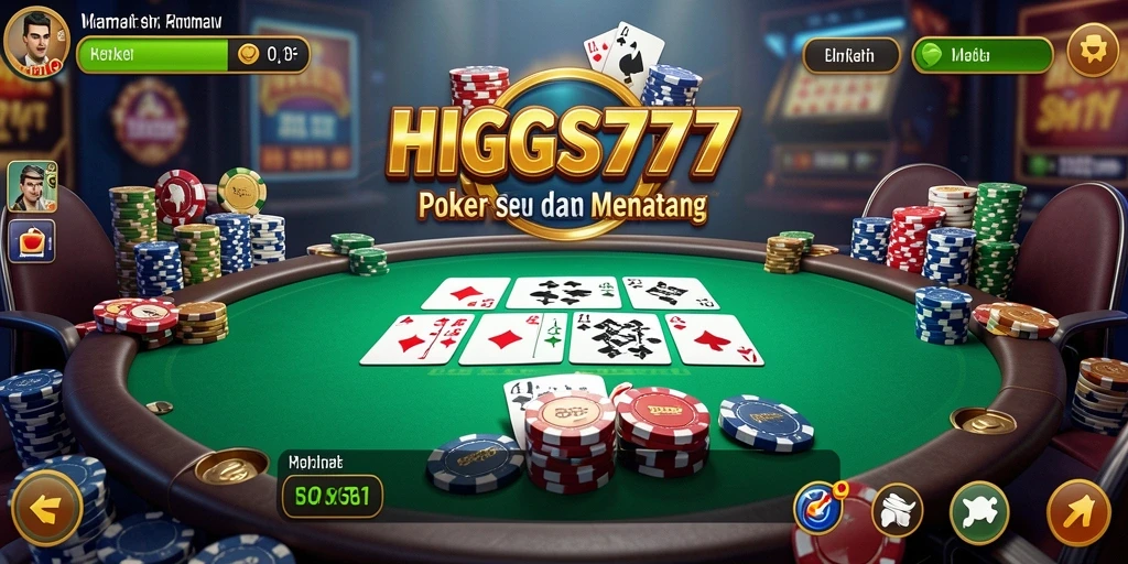 Screenshot gameplay poker yang menarik di HIGGS777.