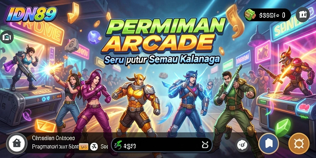 Screenshot utama IDN89 menampilkan aksi seru dan gameplay yang memikat.