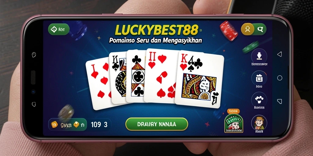 Screenshot LUCKYBEST88 menunjukkan gameplay seru permainan Domino.