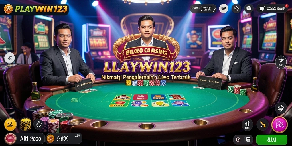 Tampilan menawan dari gameplay Live Casino di PLAYWIN123.