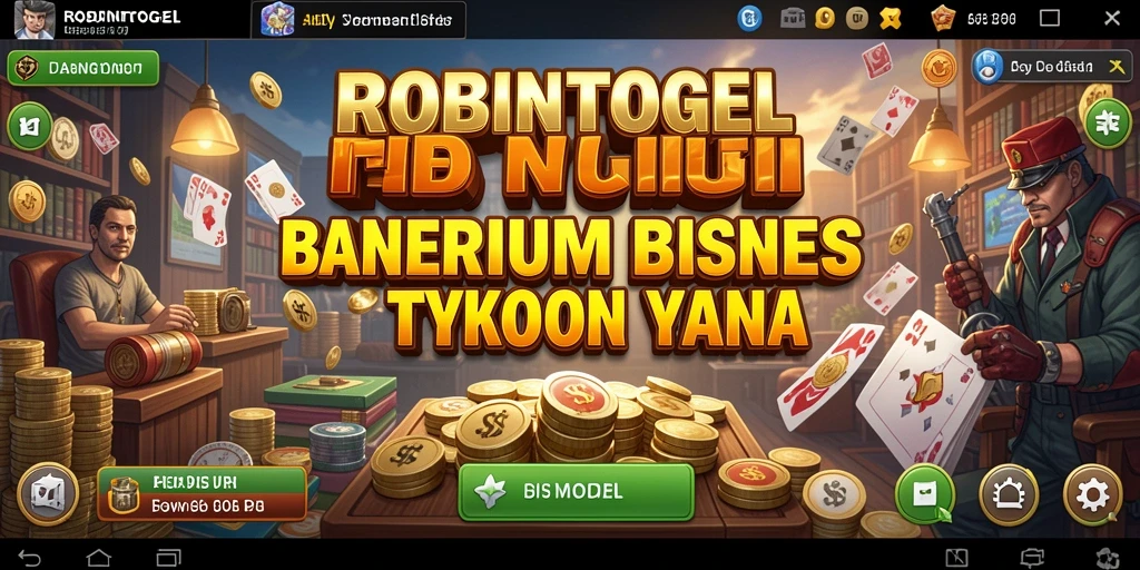 Tangkapan layar utama menampilkan gameplay ROBINTOGEL yang menarik.