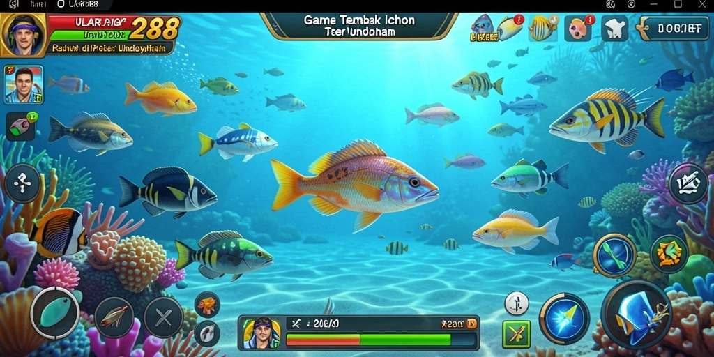 Tampilan gameplay seru menembak ikan di ULAR288.